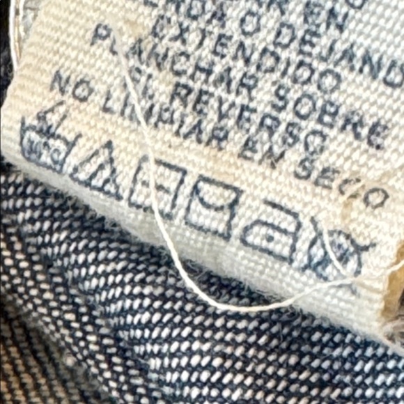 Vintage Polo Jeans Ralph Lauren Blue Floral Cotton Denim Skirt Size 6 - Picture 14 of 15